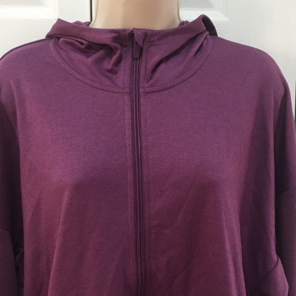 All in Motion Ponte Stretch Sweatshirt Plum Purple - Picture 3 of 8